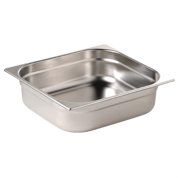 Vogue Stainless Steel Gastronorm Tray 1/2 Vogue Stainless Steel Gastronorm Tray 1/2
