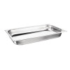 Nisbets Essentials Stainless Steel 1/1 Gastronorm Tray 65mm (Pack 3)