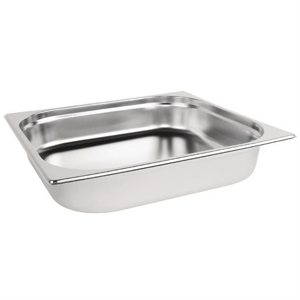 Vogue Stainless Steel 2/3 Gastronorm Tray 65mm Vogue Stainless Steel 2/3 Gastronorm Tray 65mm
