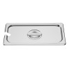 Vogue St/St GN Notched Lid - 1/3
