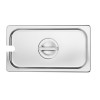 Vogue St/St GN Notched Lid - 1/3