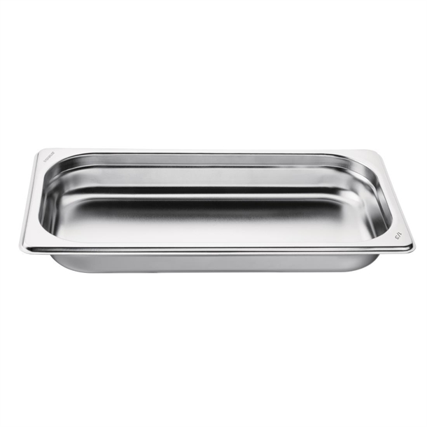 Vogue Stainless Steel 1/3 Gastronorm Tray 40mm Vogue Stainless Steel 1/3 Gastronorm Tray 40mm