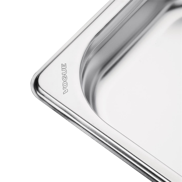 Vogue Stainless Steel 1/3 Gastronorm Tray 40mm Vogue Stainless Steel 1/3 Gastronorm Tray 40mm