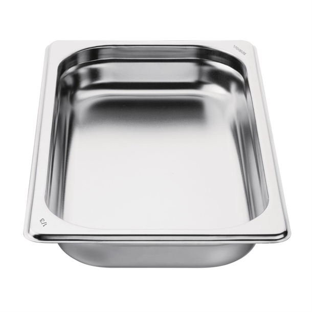 Vogue Stainless Steel 1/3 Gastronorm Tray 40mm Vogue Stainless Steel 1/3 Gastronorm Tray 40mm