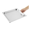 Vogue Stainless Steel Gastronorm 2/3 Tray 20mm Vogue Stainless Steel Gastronorm 2/3 Tray 20mm