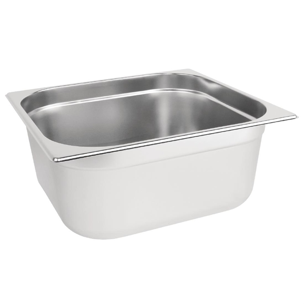 Vogue Stainless Steel 2/3 Gastronorm Tray 150mm Vogue Stainless Steel 2/3 Gastronorm Tray 150mm