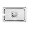 Vogue St/St GN Notched Lid - 1/4