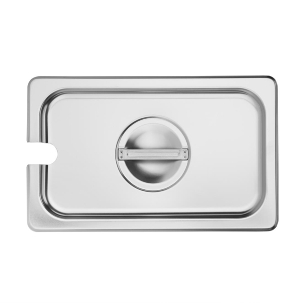 Vogue St/St GN Notched Lid - 1/4