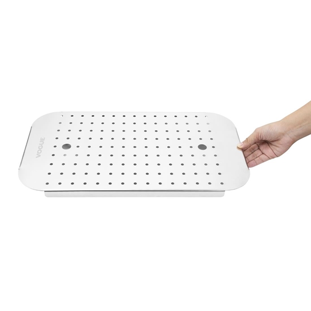 Vogue St/St GN Drainer Tray for GN 1/1 Vogue St/St GN Drainer Tray for GN 1/1