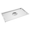 Vogue St/St GN Notched Lid - 1/1