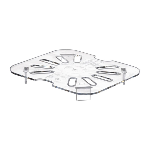 Cambro Polycarbonate Gastronorm Drain Shelf - 1/6 - Clear Cambro Polycarbonate Gastronorm Drain Shelf - 1/6 - Clear