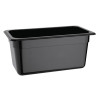 Vogue Black Polycarbonate - GN 1/3 150mm Vogue Black Polycarbonate - GN 1/3 150mm