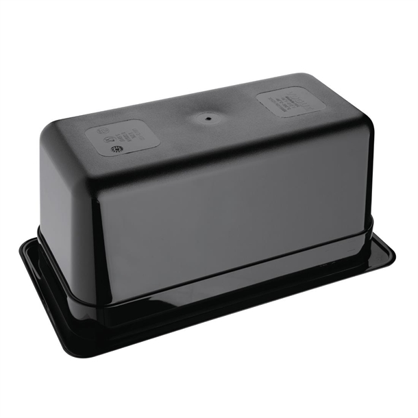 Vogue Black Polycarbonate - GN 1/3 150mm Vogue Black Polycarbonate - GN 1/3 150mm