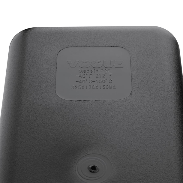 Vogue Black Polycarbonate - GN 1/3 150mm Vogue Black Polycarbonate - GN 1/3 150mm
