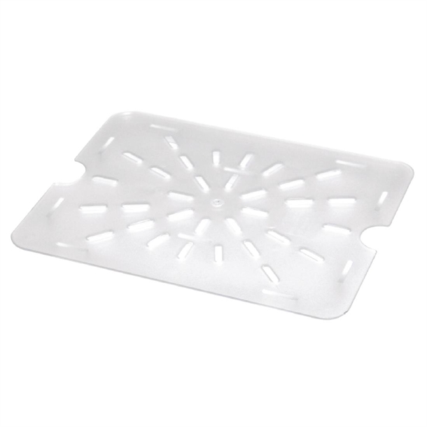Vogue Clear Polycarbonate 1/2 Gastronorm Drainer Plate Vogue Clear Polycarbonate 1/2 Gastronorm Drainer Plate