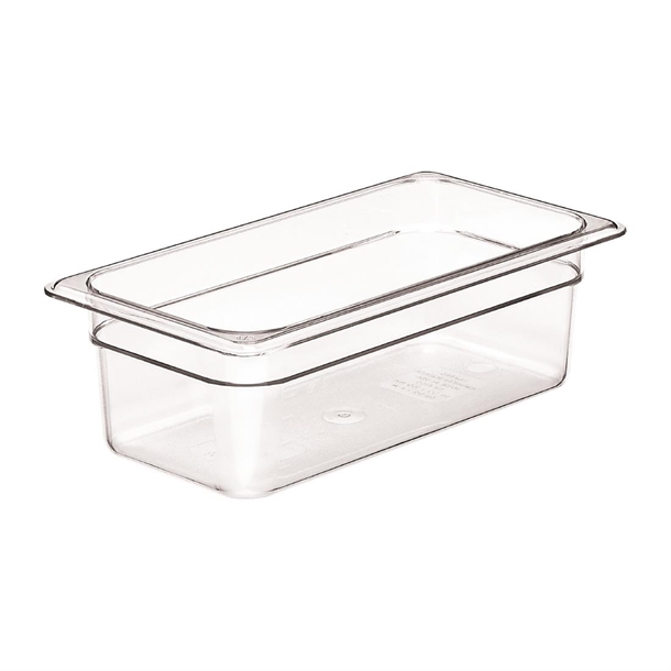 Cambro Polycarbonate Gastronorm - 1/3 100mm -Clear Cambro Polycarbonate Gastronorm - 1/3 100mm -Clear