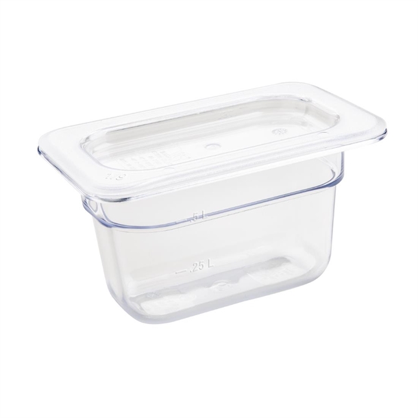 Vogue Clear Polycarbonate - GN 1/9 100mm