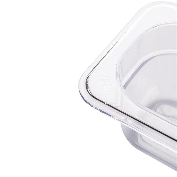 Vogue Clear Polycarbonate - GN 1/9 100mm