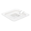 Vogue Clear Polycarbonate 1/6 Gastronorm Notched Lid Vogue Clear Polycarbonate 1/6 Gastronorm Notched Lid