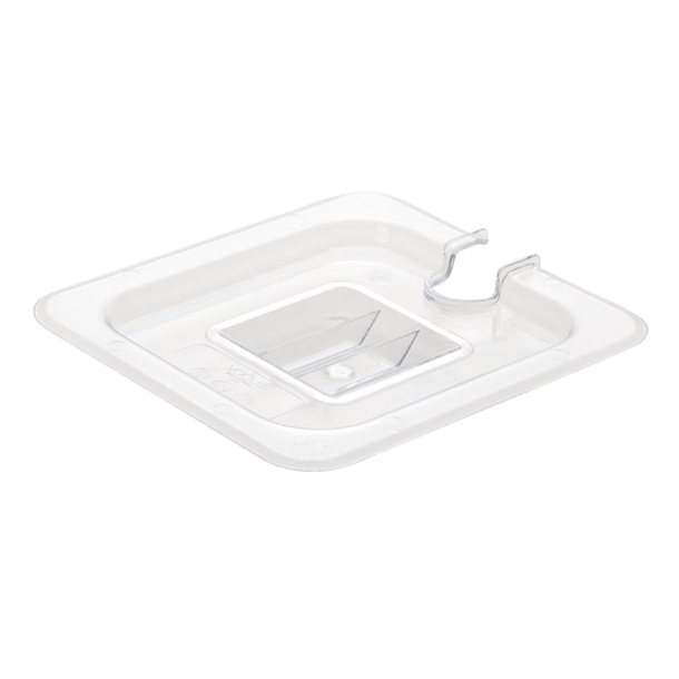 Vogue Clear Polycarbonate 1/6 Gastronorm Notched Lid Vogue Clear Polycarbonate 1/6 Gastronorm Notched Lid