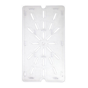 Vogue Clear Polycarbonate 1/1 Gastronorm Drainer Plate