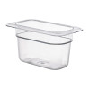 Cambro Polycarbonate Gastronorm - 1/9 100mm - Clear