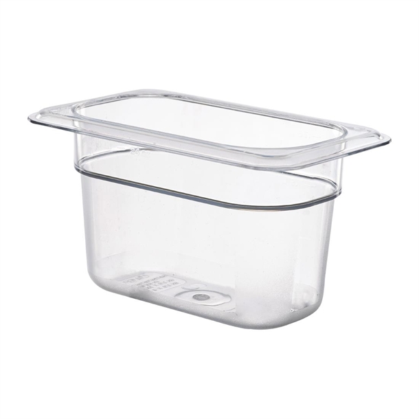 Cambro Polycarbonate Gastronorm - 1/9 100mm - Clear