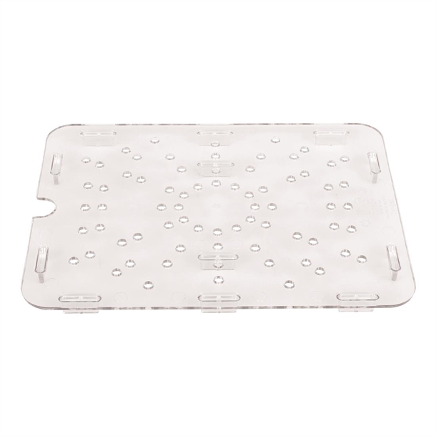 Cambro Polycarbonate Gastronorm Drain Shelf - 1/2 - Clear Cambro Polycarbonate Gastronorm Drain Shelf - 1/2 - Clear