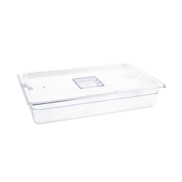 Vogue Clear Polycarbonate - GN 1/1 100mm
