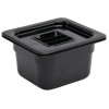 Vogue Black Polycarbonate - GN 1/6 100mm Vogue Black Polycarbonate - GN 1/6 100mm