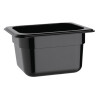 Vogue Black Polycarbonate - GN 1/6 100mm Vogue Black Polycarbonate - GN 1/6 100mm