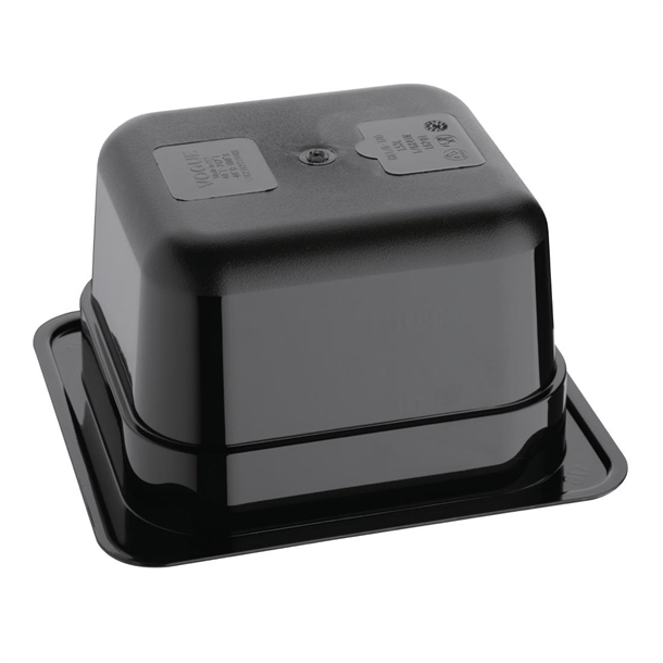 Vogue Black Polycarbonate - GN 1/6 100mm Vogue Black Polycarbonate - GN 1/6 100mm