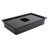 Vogue Black Polycarbonate - GN 1/1 100mm