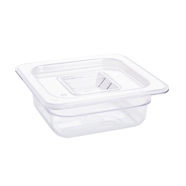 Vogue Clear Polycarbonate - GN 1/6 65mm Vogue Clear Polycarbonate - GN 1/6 65mm