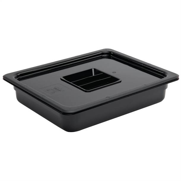 Vogue Black Polycarbonate - GN 1/2 65mm