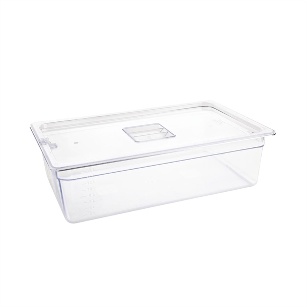 Vogue Clear Polycarbonate - GN 1/1 150mm Vogue Clear Polycarbonate - GN 1/1 150mm