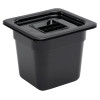 Vogue Black Polycarbonate - GN 1/6 150mm Vogue Black Polycarbonate - GN 1/6 150mm