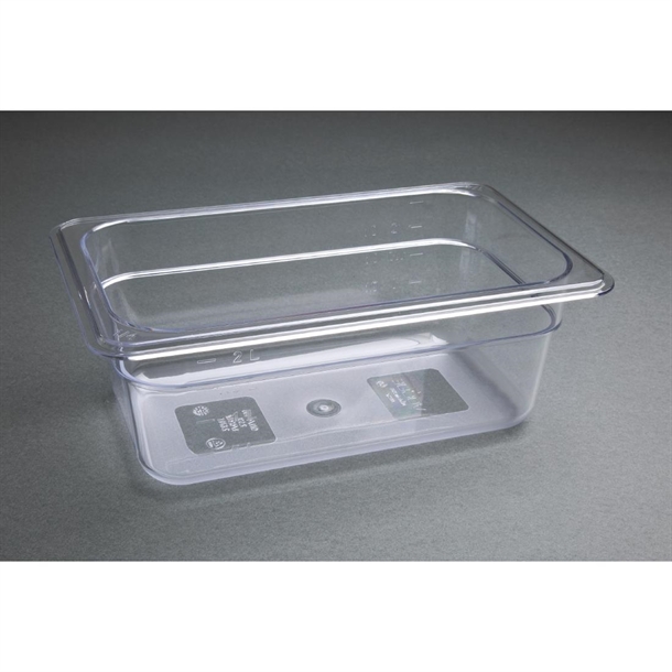 Vogue Clear Polycarbonate - GN 1/4 100mm