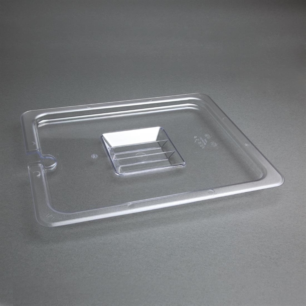 Vogue Clear Polycarbonate 1/2 Gastronorm Lid Notched Vogue Clear Polycarbonate 1/2 Gastronorm Lid Notched