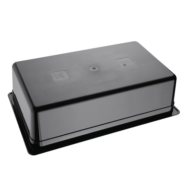 Vogue Black Polycarbonate - GN 1/1 150mm