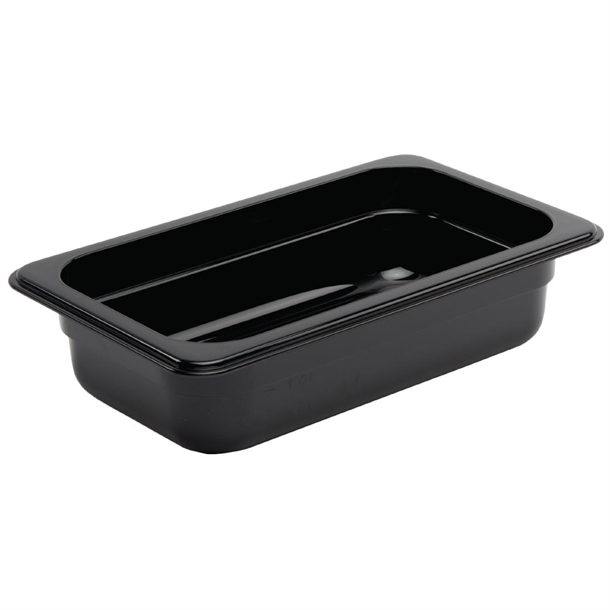 Vogue Black Polycarbonate - GN 1/4 65mm Vogue Black Polycarbonate - GN 1/4 65mm