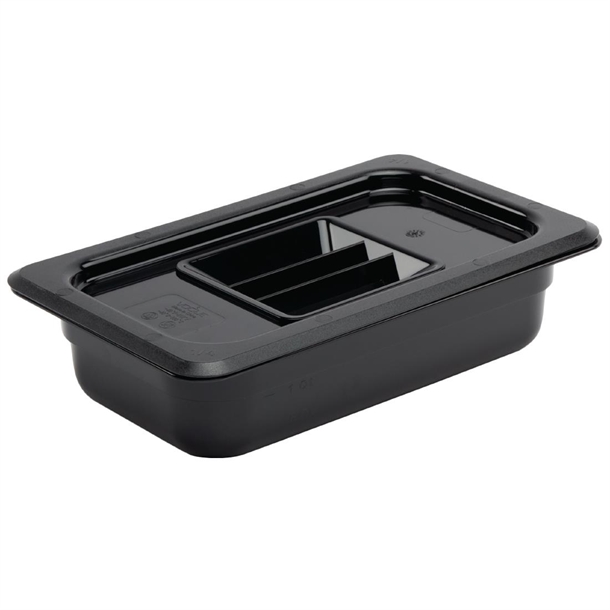 Vogue Black Polycarbonate - GN 1/4 65mm Vogue Black Polycarbonate - GN 1/4 65mm