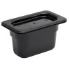 Vogue Black Polycarbonate - GN 1/9 100mm Vogue Black Polycarbonate - GN 1/9 100mm