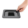 Vogue Black Polycarbonate 1/6 Gastronorm Container Lid Vogue Black Polycarbonate 1/6 Gastronorm Container Lid