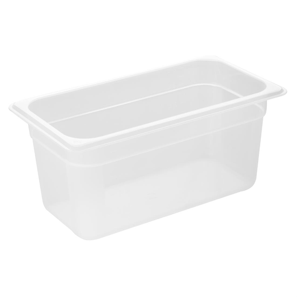 Nisbets Essentials Polypropylene 1/3 GN Container 150mm - 5.3Ltr