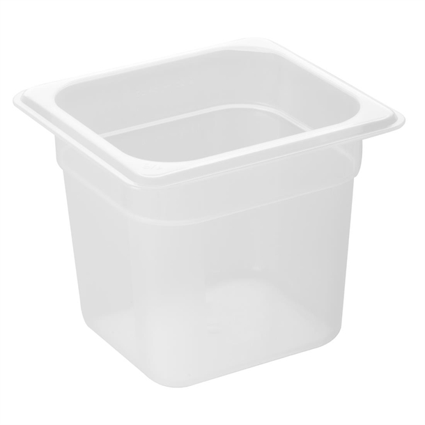 Nisbets Essentials Polypropylene 1/6 GN Container 150mm - 2.2Ltr