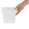 Nisbets Essentials Polypropylene 1/6 GN Container 150mm - 2.2Ltr