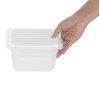 Nisbets Essentials Polypropylene 1/6 GN Container 100mm - 1.5Ltr