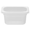 Nisbets Essentials Polypropylene 1/9 GN Container 100mm - 850ml