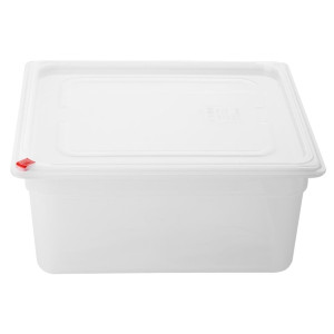 Hygiplas Click PP 2/3 GN 12Ltr Container with Lid & 7 Colour Clips 150mm (4 Pack)